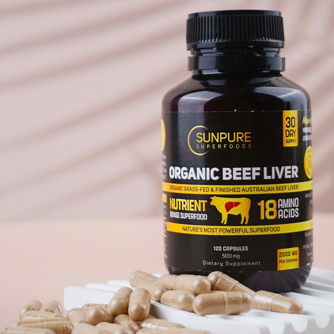 Beef Liver Capsules, Certified Organic Grass Fed