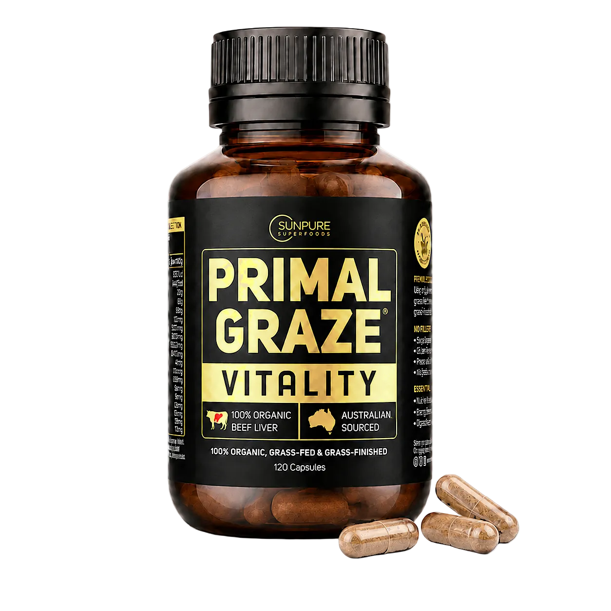 Certified Organic Beef Liver Capsules