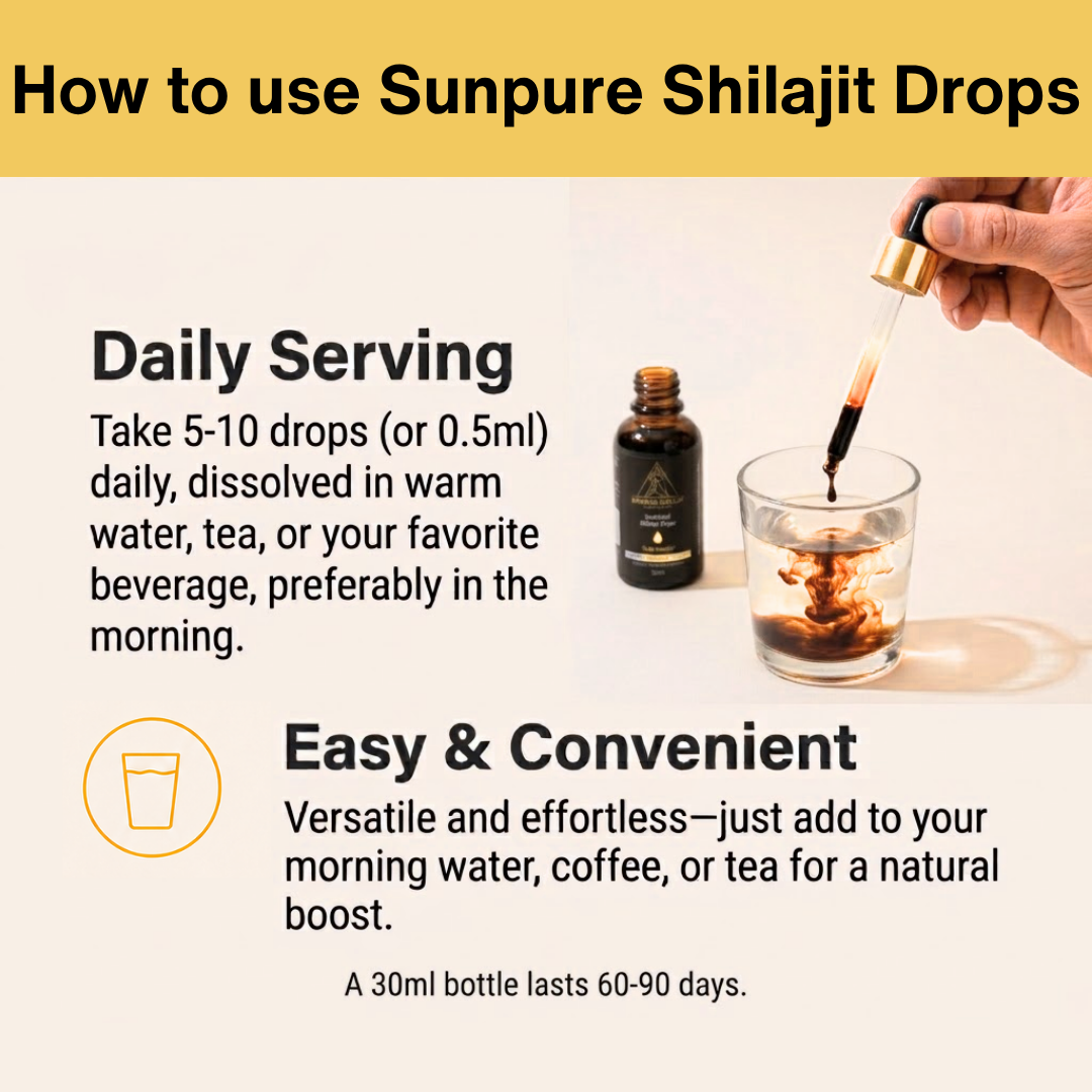 Shilajit Drops – Sundried Himalayan (30ml)