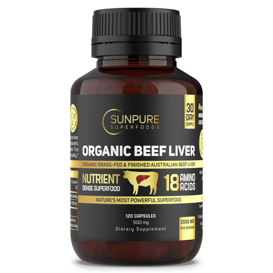 Primal Graze™ Vitality - Organic Grass-fed Beef Liver Capsules