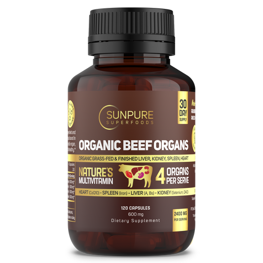 Primal Graze™ Synergy - Organic Grass-fed Beef Organ Blend